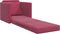 vidaXL - Vloersofa - Bed - 2-in-1 - Wijnrood - 74x77x81 - cm - Velvet