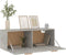 vidaXL - Wandkast - 100x36,5x35 - cm - bewerkt - hout - grijs