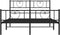vidaXL - Bedframe - met - hoofd- - en - voeteneinde - metaal - zwart - 150x200 - cm
