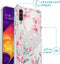 iMoshion Hoesje Geschikt voor Samsung Galaxy A50 / A30s Hoesje Met Koord - iMoshion Design Hoesje met Koord - Roze / Transparant / Blossom Watercolor