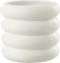J-Line vaas Ring - cement - wit - large - Ø 17.00 cm - 2 stuks