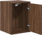 vidaXL - Garagewandkasten - 2 - st - spaanplaat - bruin - eiken