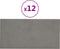 vidaXL - Wandpanelen - 12 - st - 2,16 - m² - 60x30 - cm - fluweel - lichtgrijs