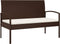 vidaXL - Tuinbank - met - kussen - 105 - cm - poly - rattan - bruin