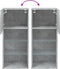 vidaXL - Tv-meubel - met - LED-verlichting - 40,5x30x90 - cm - betongrijs