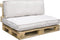 In The Mood Collection Mick Palletkussens - L120 x B80/40 x H12 cm - Beige