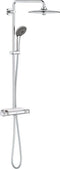 GROHE Vitalio Joy 260 Regendouche - Ø 26 cm - Waterbesparend - Inclusief thermostaatkraan en planchet - Chroom