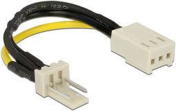 Delock 83656 - 3-pins Case Fan Voltage Converter - 12V naar 7V - Geel Zwart