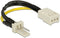 Delock 83656 - 3-pins Case Fan Voltage Converter - 12V naar 7V - Geel Zwart