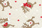Dekor Kerst Tafelkleed - Rendier Patroon - 45 x 140 cm