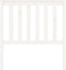 vidaXL - Hoofdbord - 96x6x101 - cm - massief - grenenhout - wit