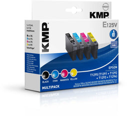 KMP E125V - Multi-verpakking - Inkjetprinten - Zwart Cyaan Magenta Geel (4 stuks)