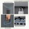 Coast Tuinbox - Waterdicht - Afsluitbaar - Multifunctioneel - 378 L - 130 x 64 x 59 cm - Grijs