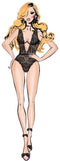 Gympak Bombshell Boudoir Zwart S