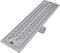 vidaXL - Doucheafvoer - 2 - st - rechthoekig - golvend - 530x140 - mm - roestvrij - staal