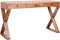 vidaXL - Computerbureau - 115x47x77 - cm - massief - mahoniehout - naturel