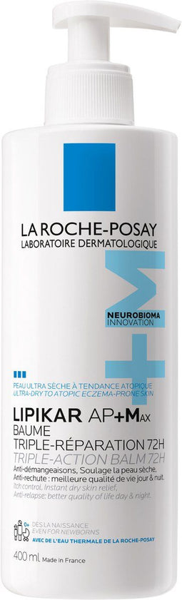 La Roche-Posay Lipikar Baume AP+Max - Balm - Voor zeer droge huid met atopisch eczeem - 400 ml