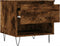 vidaXL - Salontafel - 50x46x50 - cm - bewerkt - hout - gerookt - eikenkleurig