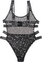 Vibes Body Met Zodiac Print - Zwart/Metallic