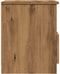 vidaXL - Nachtkastje - 40x40x50 - cm - bewerkt - hout - artisanaal - eikenkleur