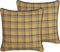 DICENTRA - Sierkussen set van 2 - Geel - 45 x 45 cm - Polyester