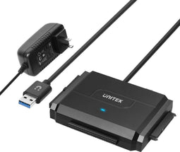 Unitek USB 3.0 SATA naar IDE Adapter - Dockingstation - 3x 2.5"/3.5" - Zwart