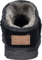 Warmbat Conner CNR4210 - Pantoffel - Suède - Merino schapenvacht - Zwart