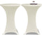 vidaXL - Statafelhoes - 4 - st - stretch - Ø70 - cm - crème