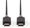 Nedis High Speed HDMI-Kabel - HDMI Male naar HDMI Male - 4K@60Hz - 18 Gbps - Antraciet - 1 m
