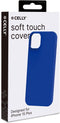 Celly Cromo Siliconen hoesje - Geschikt voor Apple iPhone 15 Plus - TPU Back Cover - Microfiber - Blauw