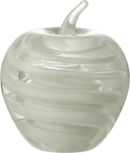 J-Line presse-papier Appel - glas - wit - large