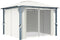 vidaXL - Prieel - met - gordijn - en - LED-lichtslinger - 3x3 - m - aluminium - crème