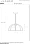 Lucide DIKRA - Hanglamp - Ø 40 cm - 1xE27 - Dimbaar - Zwart