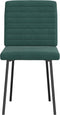 vidaXL - Eetkamerstoelen - 2 - st - fluweel - donkergroen