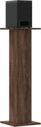 vidaXL - Speakerstandaards - 2 - st - 30x30x95 - cm - bewerkt - hout - bruin - eiken