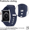 iMoshion Bandje Geschikt voor Apple Watch Bandje Series 1 / 2 / 3 / 4 / 5 / 6 / 7 / 8 / 9 / SE - 38 / 40 / 41 mm - iMoshion Siliconen band - Donkerblauw