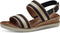 Tamaris Essentials - Dames Sandalen - Hakhoogte 4,5 cm - Zwart Comb - Maat 36