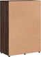 vidaXL - Dressoir - 60x31x84 - cm - bewerkt - hout - bruin - eikenkleur