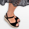 POSH by Poelman TULSI - Dames Sandalen - Imitatieleer - Zwart - Maat 39
