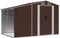 vidaXL - Tuinschuur - 277x192,5x179 - cm - gegalvaniseerd - staal - bruin
