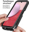 iMoshion Hoesje Geschikt voor Samsung Galaxy A14 (5G) / A14 (4G) Hoesje - iMoshion 360° Full Protective Case - Zwart / Transparant