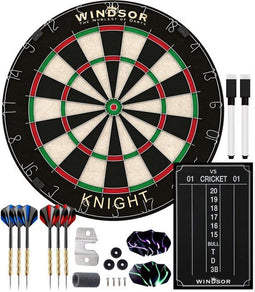 WINDSOR Knight 3 - Dartbord - Sisal - Inclusief 6 dartpijlen