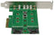 Startech.com PEXM2SAT32N1 - M.2 SSD Kaart - 1x PCIe (NVMe) 2x SATA