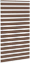 vidaXL - Zebra - rolgordijn - 125x200 - cm - stofbreedte - 120,9cm - polyester - bruin