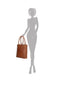 Hide & Stitches Golden Gate - Shopper - Runderleer met vakken - Bruin