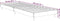 vidaXL - Bedframe - bewerkt - hout - wit - 75x190 - cm