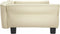 vidaXL - Hondenmand - 95x55x30 - cm - kunstleer - crèmekleurig
