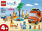 LEGO® Bluey - Bouwset Bluey's Autorit naar het Strand - Inclusief minifiguren en accessoires