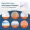 Skoov Zelfklevende Haakjes - Slingerklemmen - RVS - Waterproof - 20 Stuks (20 stuks)