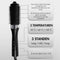Sansbeauté® Wet-2-Dry Föhnborstel - 3-in-1 Multistyler - 1100 W - Zwart